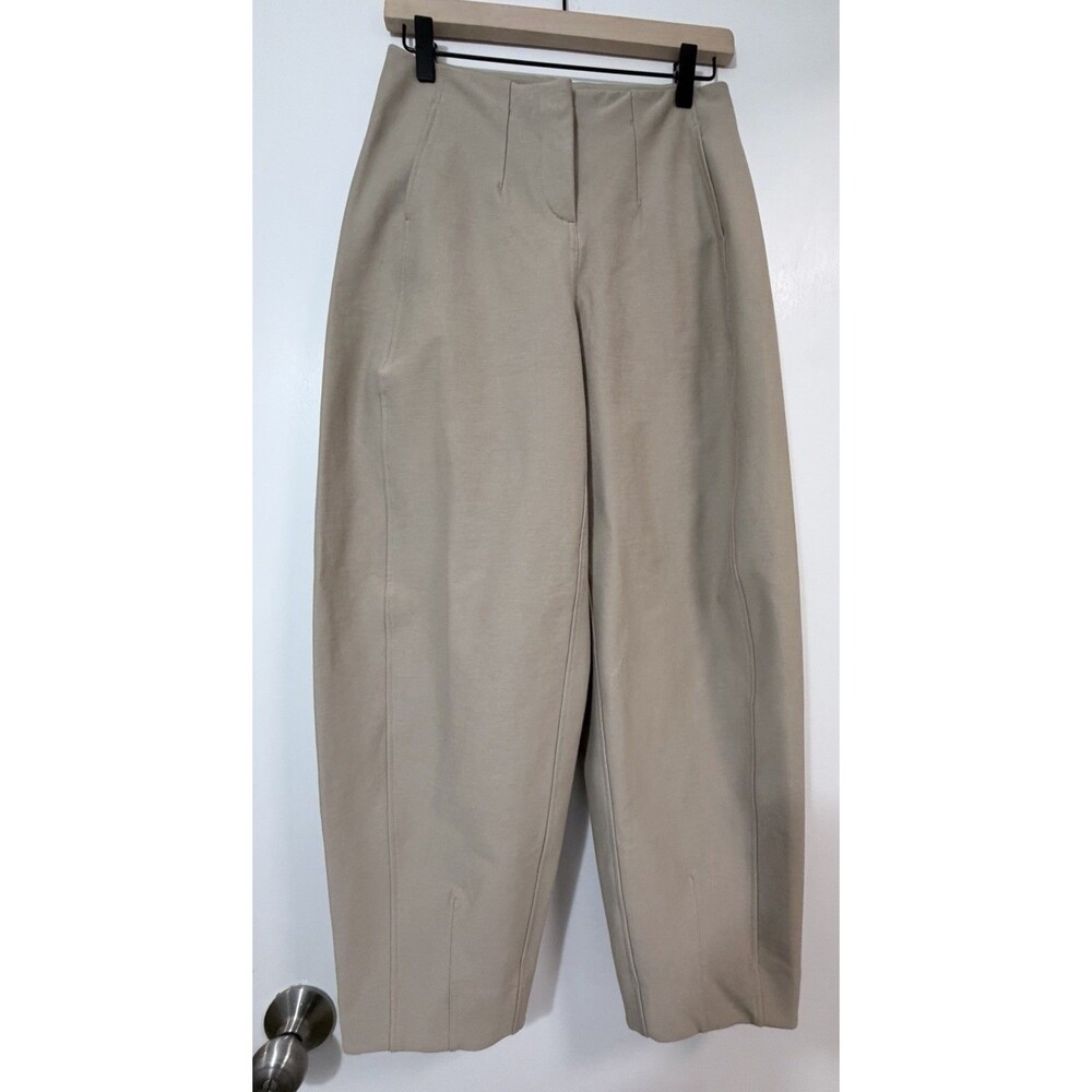 Lululemon Utilitech Twill Barrel Leg Pants Khaki Size 29 Relaxed Fit Midrise